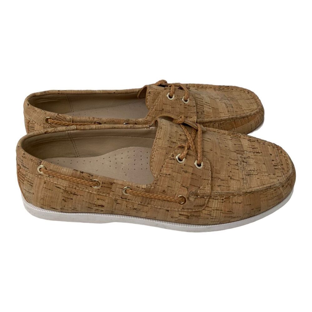 Jack Rogers Ocean Women's Size 10 B Boat Shoes Cork Lace-Up Fashion